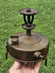 Meva No. 1 Brass Backpacking Camp Stove Old Czechoslovakia Made Parts Repair - Picture 1 of 16