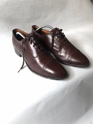 CHEANEY Custom Grade Ocblood Captone Dress Shoes Vintage 1950s Uk Size 9 Eu43 - Imagen 1 de 4