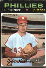 1971 Topps Philadelphia Phillies Baseball Card #166 Joe Hoerner - FAIR