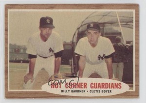 1962 Topps Billy Gardner Clete Boyer #163.2