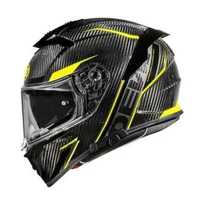 CASCO INTEGRALE - PREMIER DEVIL CARBON STY - OMOLOGATO ECE 2206 GIALLO - Picture 1 of 6