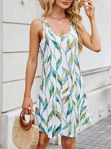 Bedrucktes Cami-Kleid mit U-Ausschnitt - Bild 1 von 64