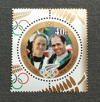 1996 New Zealand Sports Atlanta Olympic Games Gold Medal Winners 1v Stamp MNH - Image 1 of 2