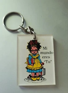 Vintage Schlüsselanhänger Mi Mundo Eres Tu - Bild 1 von 3