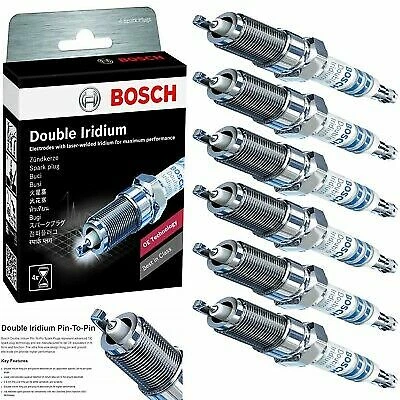 6 Double Iridium Spark Plug Boschs For 1994-1998 PONTIAC GRAND AM V6-3.1L Foto 1 de 4