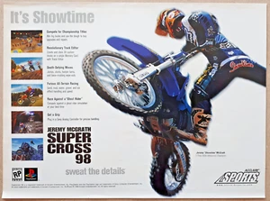 Magazine Print Ad JEREMY MCGRATH SUPERCROSS 98 PlayStation ACCLAIM - Picture 1 of 1