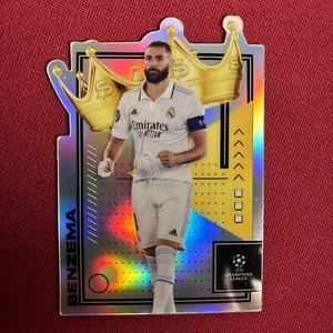 2022-23 Topps Chrome UEFA UCL Karim Benzema RARE Royalty Refractor SSP ⭐️ MINT - Bild 1 von 2