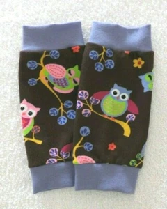   Puños puños de pierna para niña búhos hechos a mano - Imagen 1 de 1