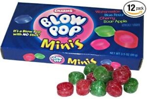 Blow Pops Mini Theater Box Candy 3.5oz (12-Boxes)