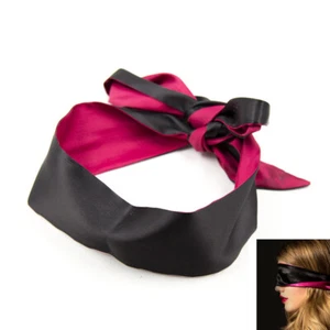 Soft Sleep Eyeshade Satin Ribbon Bandage On Eyes Sex Breathable Cover Eye Patch  - Picture 1 of 9