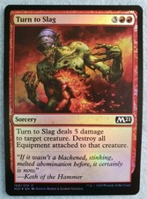 MTG Collectors Core Set 2021 TURN TO SLAG 168 Common FOIL M/NM
