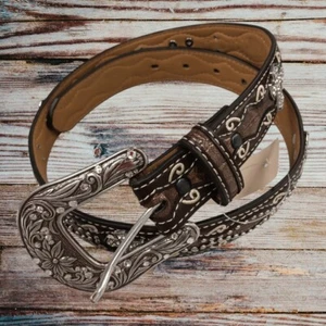Ariat Devivin Wondermenr Croc Cross Kids Accessories Belt A1302802 Brown 28in - Picture 1 of 5