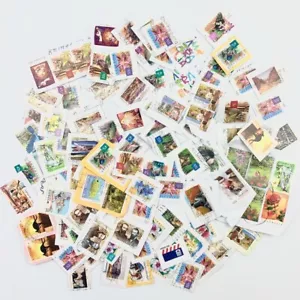 Bulk Random Australian Stamps (x100) Used & Still on Paper - Free Postage - #9 - Picture 1 of 6