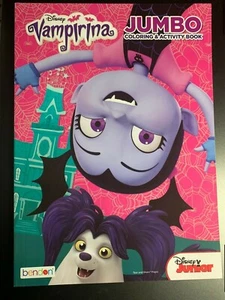 DISNEY VAMPIRINA JUMBO COLORING & ACTIVITY BOOK BRAND NEW VAMPIRE GIRL & DOG 2 - Picture 1 of 2