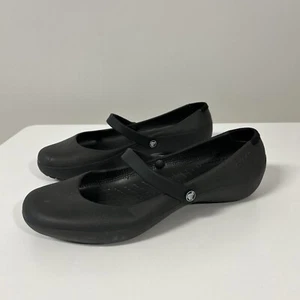 Scarpe basse da lavoro Crocs Alice Mary Jane nere antiscivolo taglia 10 - Foto 1 di 17
