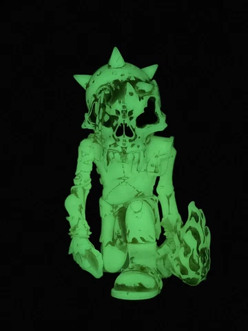 Mad Battle Man GLOW Mike Sutfin Reckless Toys Pushead Secret Base Usugrow Cover
