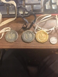 Lot Of Three Connecticut interscholastic athletic conference field hockey medals - Picture 1 of 10
