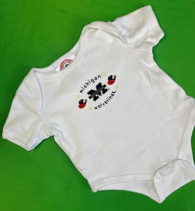 NCAA Michigan Wolverines White Infant Baby Bodysuit 0-6 months - Picture 1 of 4