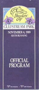 1989 - Breeders Cup @ Gulfstream Park program in UNUSED, MINT Condition - Picture 1 of 1