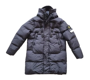 STONE ISLAND giubbotto piumino lungo da uomo 751570123.V0020 blu - Picture 1 of 7