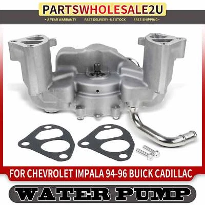 Water Pump with Gasket for Chevrolet Impala Cadillac Fleetwood Buick Roadmaster Foto 1 de 4