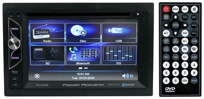 Power Acoustik PD-620HB 6.2” Car Monitor DVD/CD Receiver w/Bluetooth/USB/SD/Aux - Image 1 of 4