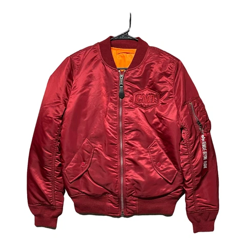 CMT Racing Wives Jacket Women's Bomber Red Medium NASCAR Racing Coat Full Zip Cover
