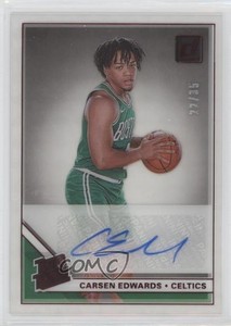 2019 Panini Clearly Donruss Rated Red /35 Carsen Edwards #CA-CED Rookie Auto RC