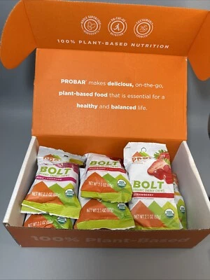 PROBAR Bolt Organic Energy Masticables, Paquete Variedad Sin Gluten, USDA Orgánico 12ct Foto 1 de 4