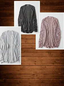 NWT American Eagle Open Marled Cardigan 3 Colors XS, S Or M - Picture 1 of 4