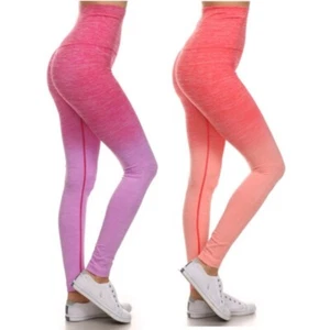 YELETE Damen Athletic Space Dye Ombre Leggings - Bild 1 von 12