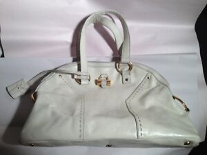 pre-owned authentic YSL Yves Saint Laurent large MUSE Satchel handbag PURSE
