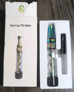 New-Iridescent, Spring T5 Mini: Herb Pipe Twisty Blunt 360 Rotating Smoking Pipe - Picture 1 of 3