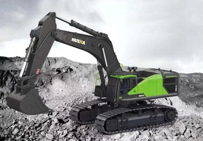 Huina 1593 Bagger 1 14 RTR V2 Akkus Kettenbagger Die Cast RC - Bild 1 von 3