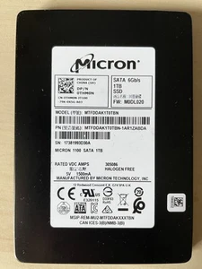 Micron 1100 Solid State Drive 1 TB 2.5” SATA SSD tested working with 100% health - Afbeelding 1 van 6