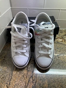 Converse All Star Chucks Low Top Madison Kaleidoscope Rainbow Dot Shoes sz. 5.5 - Picture 1 of 5