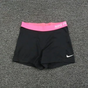 Nike Pro Dri-FIT Kompressionsshorts Damen klein pink schwarz Fitnessstudio Laufen Training - Bild 1 von 9
