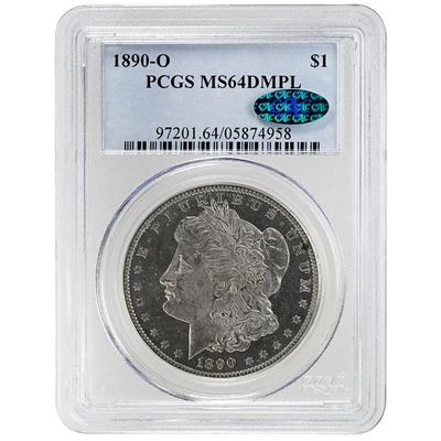 1890-O $1 Morgan Dollar PCGS MS64DMPL Rare Coin - Image 1 of 2