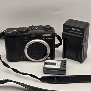 MUST READ Canon PowerShot G7 10.0MP Compact Digital Camera Black NO FLASH - Picture 1 of 11