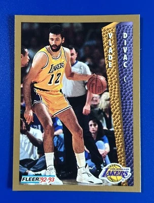 1992-93 Fleer Basketball Vlade Divac Los Angeles Lakers #107 - Image 1 of 2