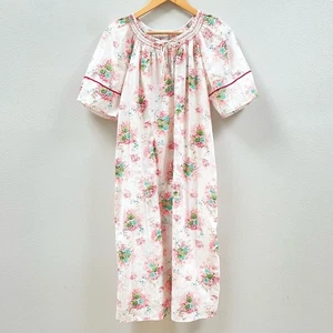Adorable Camisón Ligero Estampado Floral Vintage, Largo Midi, Para Mujer Pequeño - Imagen 1 de 7