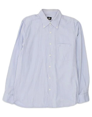 ROCCOBAROCCO Mens Shirt Size 43 17 Large Blue AF07 - Image 1 of 4