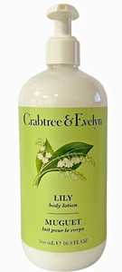 Crabtree & Evelyn Lily Body Lotion 16.9 fl oz Pump Shea Butter NEW - Picture 1 of 3