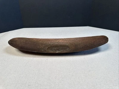 Vintage Distressed Hammered Copper Oval Serving Decorating Tray MCM Retro - Image 1 of 4