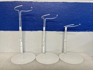 Kaiser 3101 White Adjustable Doll Stands For 15 - 20 inch Dolls Lot Of 3 New - Picture 1 of 3