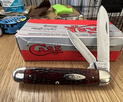 Cuchillo para cigarros Case XX 6294 BIG 1940-1964 asas de hueso ROJO. Foto 1 de 4