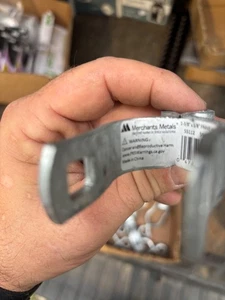 CASE OF 31 Merchant Metals 1 3/8 x 5/8 " Galvanized chain-link gate latch 55112 - Picture 1 of 3