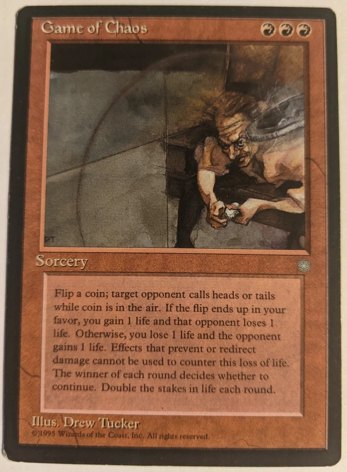MTG English Magic Card Light Play GAME OF CHAOS from Ice Age - Image 1 of 1