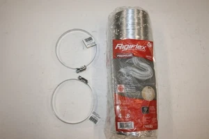 Ventilación de conducto de secadora Rigiflex Premium 4" x 8 pies 1790033 diseño todo metálico con abrazaderas - Imagen 1 de 7