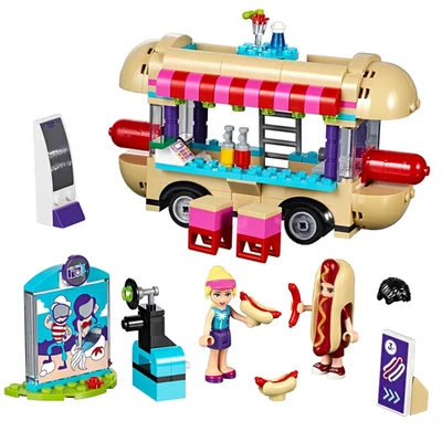 LEGO Friends Hot Dog Van (41129) 100% Complete with Minifigs Manual Retired - Image 1 of 4